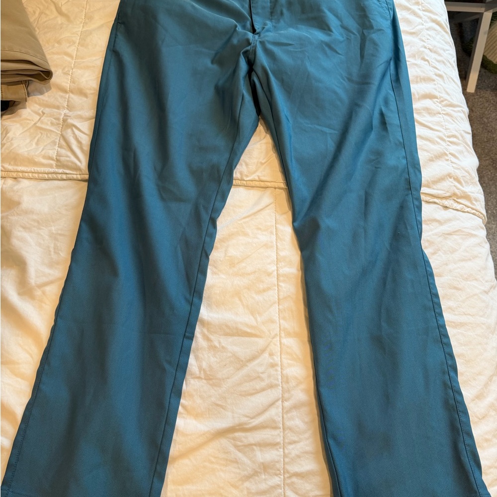 Bonobos Teal Slim-Fit Pants 38 x 30